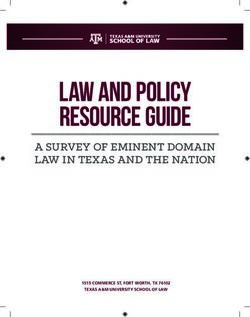 LAW AND POLICY RESOURCE GUIDE - A SURVEY OF EMINENT DOMAIN LAW IN TEXAS AND THE NATION - TEXAS A&M ...