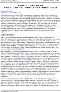 EMERGING TECHNOLOGIES - MOBILE-COMPUTING TRENDS: LIGHTER, FASTER, SMARTER - ScholarSpace