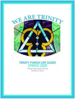 SPRING 2020 Trinity Episcopal Church - TRINITY PARISH LIFE GUIDE
