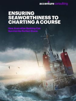 ENSURING SEAWORTHINESS TO CHARTING A COURSE - How Australian Banking Can Survive the Perfect Storm - Accenture