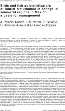 Birds and fish as bioindicators of tourist disturbance in springs in semi-arid regions in Mexico: a basis for management