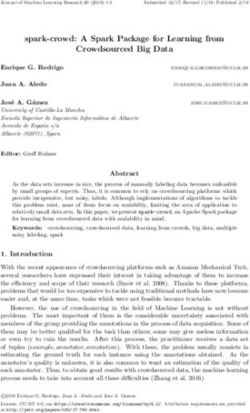 Spark-crowd: A Spark Package for Learning from Crowdsourced Big Data - Journal of Machine Learning Research