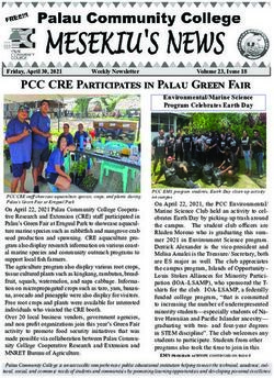 PCC CRE Participates in Palau Green Fair
