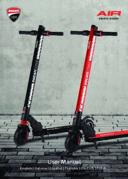 User Manual - electric scooter - Ducati eMobility