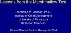 Lessons from the Marshmallow Test - Stephanie M. Carlson, Ph.D. Institute of Child Development University of Minnesota Reflection Sciences ...