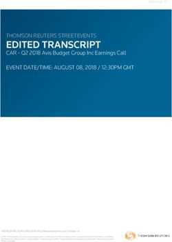 EDITED TRANSCRIPT THOMSON REUTERS STREETEVENTS - Investor Relations