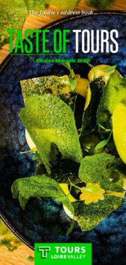 TASTE OF TOURS The foodie's address book - Choice Morsels 2020 - Office de Tourisme de Tours