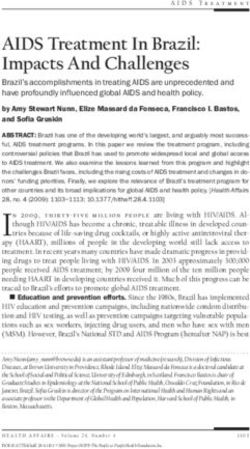 AIDS Treatment In Brazil: Impacts And Challenges