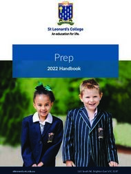 Prep 2022 Handbook - stleonards.vic.edu.au - St Leonard's College