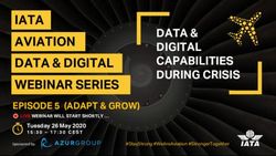 IATA AVIATION DATA & DIGITAL WEBINAR SERIES