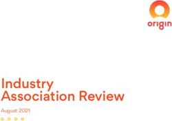 Industry Association Review - August 2021 - Origin Energy