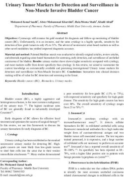 Urinary Tumor Markers for Detection and Surveillance in Non-Muscle Invasive Bladder Cancer - Open Journal Systems