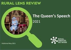 The Queen's Speech 2021 - RURAL LENS REVIEW - Rural Services Network