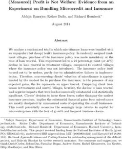 (Measured) Profit is Not Welfare: Evidence from an Experiment on Bundling Microcredit and Insurance