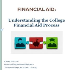 FINANCIAL AID: Understanding the College Financial Aid Process - Colleen Mulrooney