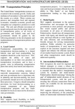 TRANSPORTATION AND INFRASTRUCTURE SERVICES (2020) - National ...