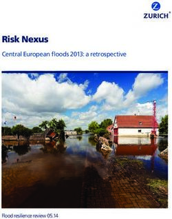 Central European floods 2013: a retrospective - Flood resilience review 05.14 - Zurich Insurance