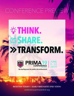 THINK. SHARE. TRANSFORM - CONFERENCE PREVIEW - JUNE 9 -12 2019 - eshow show management