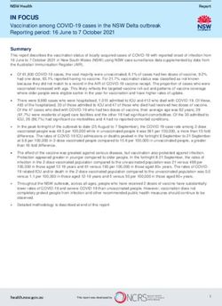 IN FOCUS - Vaccination among COVID-19 cases in the NSW ...