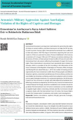 Armenia's Military Aggression Against Azerbaijan: Violation of the Rights of Captives and Hostages - DergiPark