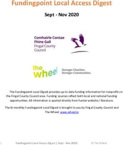 Fundingpoint Local Access Digest - Sept - Nov 2020 - Fingal County Council
