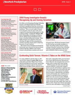 2018 Young Investigator Awards: Recognizing Up and Coming Scientists - NYP.org