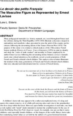 Le devoir des petits Fran&ccedil;ais: The Masculine Figure as Represented by Ernest Lavisse