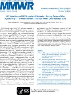 HIV Infection and HIV-Associated Behaviors Among Persons Who Inject Drugs - 23 Metropolitan Statistical Areas, United States, 2018 - CDC