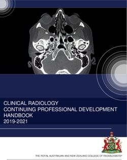 CLINICAL RADIOLOGY CONTINUING PROFESSIONAL DEVELOPMENT HANDBOOK - 2019-2021 THE ROYAL AUSTRALIAN AND NEW ZEALAND COLLEGE OF RADIOLOGISTS - RANZCR