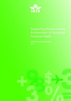 Supporting Airline Industry Achievement of Sustained Financial Health - IATA Financial Committee 2016