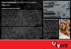 Ivent Solutions Market Trend Update - May 2021