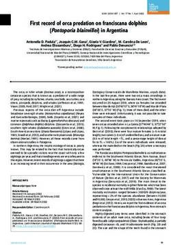 First record of orca predation on franciscana dolphins (Pontoporia blainvillei) in Argentina