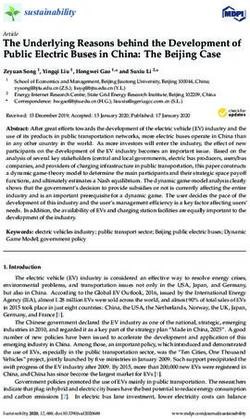 The Underlying Reasons behind the Development of Public Electric Buses in China: The Beijing Case - MDPI