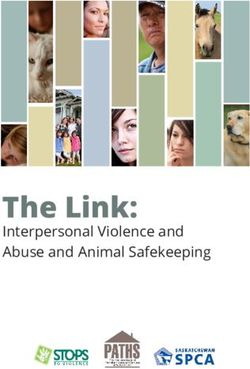 The Link: Interpersonal Violence and Abuse and Animal Safekeeping