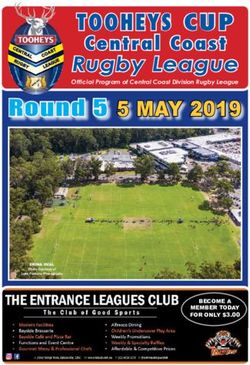 TOOHEYS CUP Round 5 5 MAY 2019 Rugby League - BECOME A MEMBER TODAY FOR ONLY $3.00 - The Entrance ...