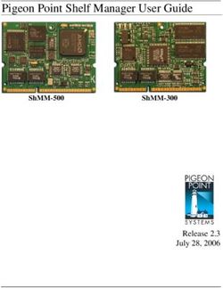 Pigeon Point Shelf Manager User Guide - Release 2.3 July 28, 2006
