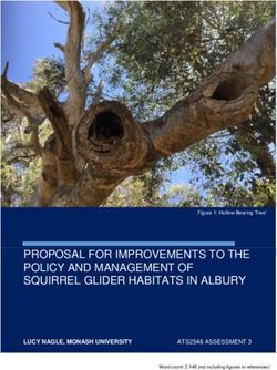 PROPOSAL FOR IMPROVEMENTS TO THE POLICY AND MANAGEMENT OF SQUIRREL GLIDER HABITATS IN ALBURY