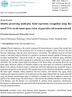 Identity preserving multi-pose facial expression recognition using fine tuned VGG on the latent space vector of generative adversarial network