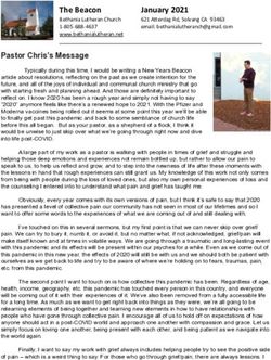 Pastor Chris's Message - Bethania Lutheran Church