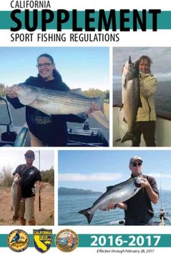 SUPPLEMENT SPORT FISHING REGULATIONS - CA.gov