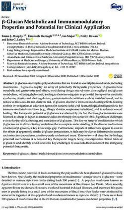 -Glucan Metabolic and Immunomodulatory Properties and Potential for Clinical Application - MDPI