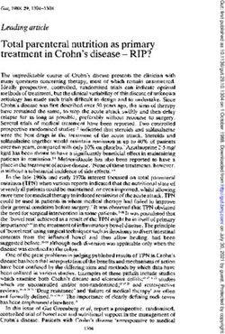Total parenteral nutrition as primary treatment in Crohn's disease - RIP? - Gut