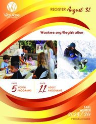 REGISTER August 31 - FALL WINTER - Waukee.org/Registration