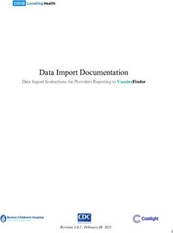 Data Import Documentation - Data Import Instructions for Providers Reporting to VaccineFinder