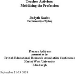 Teacher Activism: Mobilising the Profession Judyth Sachs - Plenary Address British Educational Research Association Conference Heriot Watt ...