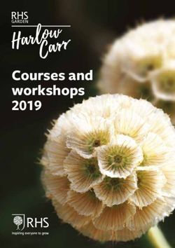Courses and workshops 2019 - RHS