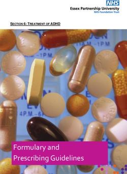 Formulary and Prescribing Guidelines - SECTION 6: TREATMENT OF ADHD - EPUT
