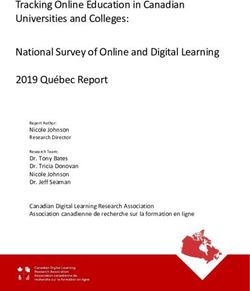 Tracking Online Education in Canadian Universities and Colleges: National Survey of Online and Digital Learning 2019 Québec Report - Canadian ...
