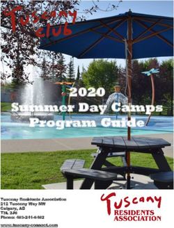 Summer Day Camps Program Guide 2020 - Tuscany Residents ...