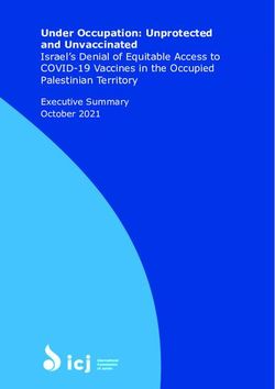 Under Occupation: Unprotected and Unvaccinated - Israel's Denial of Equitable Access to COVID-19 Vaccines in the Occupied Palestinian Territory
